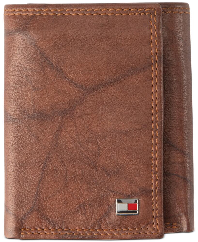 Tommy Hilfiger Men's Leather Billfold Pocket Rfid Wallet - Tan Cover