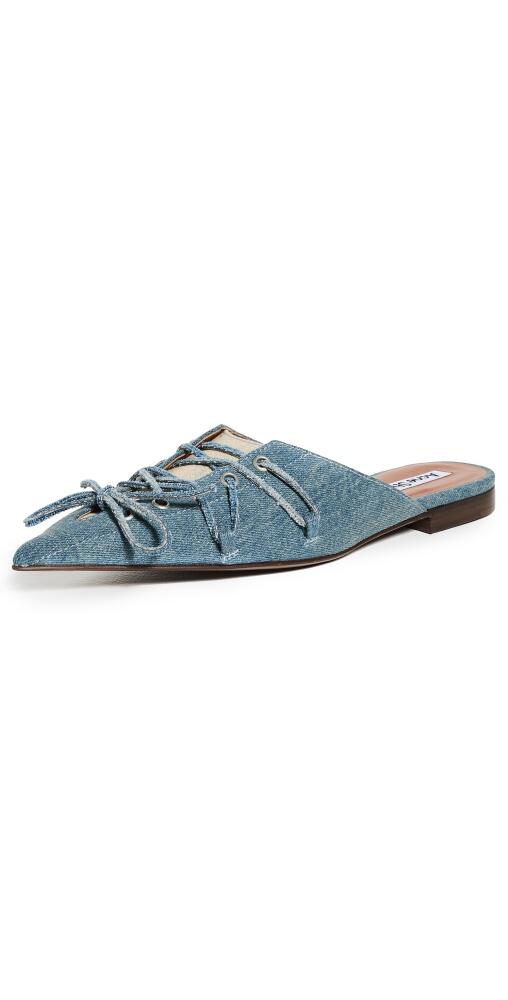 Acne Studios Bitten Denim Flats Dusty Blue Cover