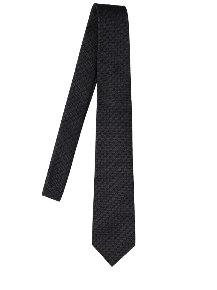 GUCCI 7cm Ginny Silk & Wool Tie Cover