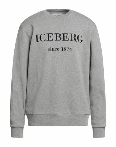 Iceberg Man Sweatshirt Grey Cotton Cover