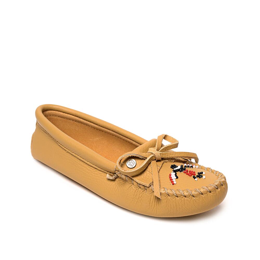 Minnetonka Thunderbird Animikii Moccasin Flat | Women's | Tan Cover