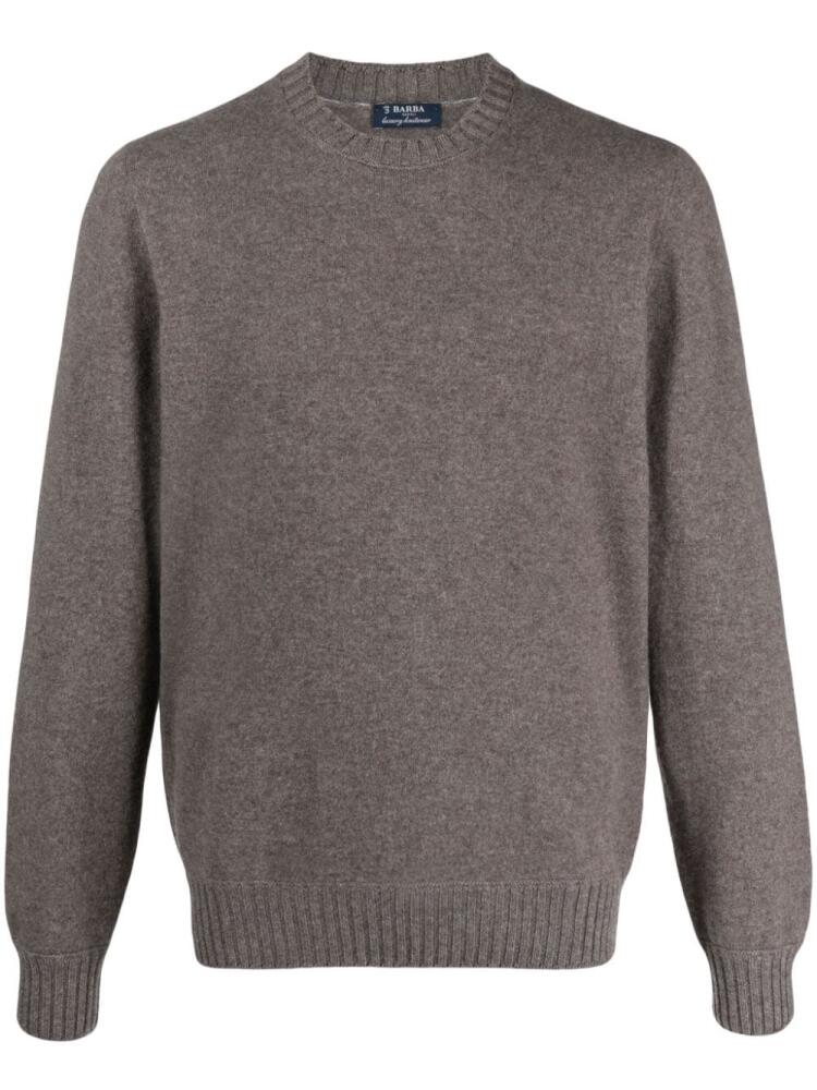 Barba crew-neck cashmere jumper - Brown Cover