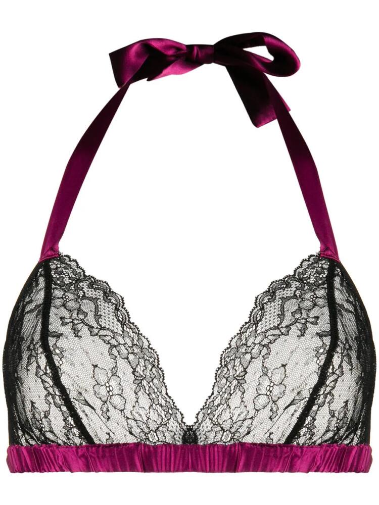 Gilda & Pearl Ella silk bra - Purple Cover