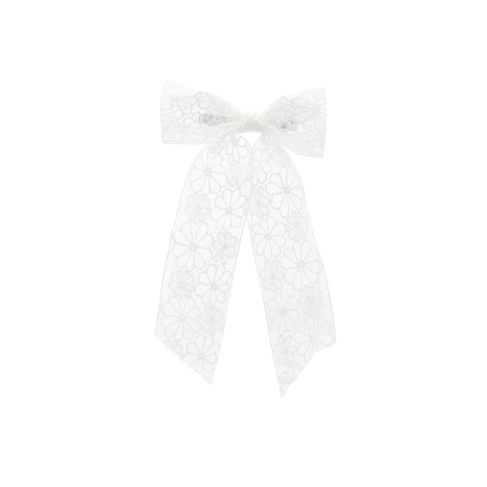 Kelly & Katie Crochet Bow Clip | Women's | Ivory Cover