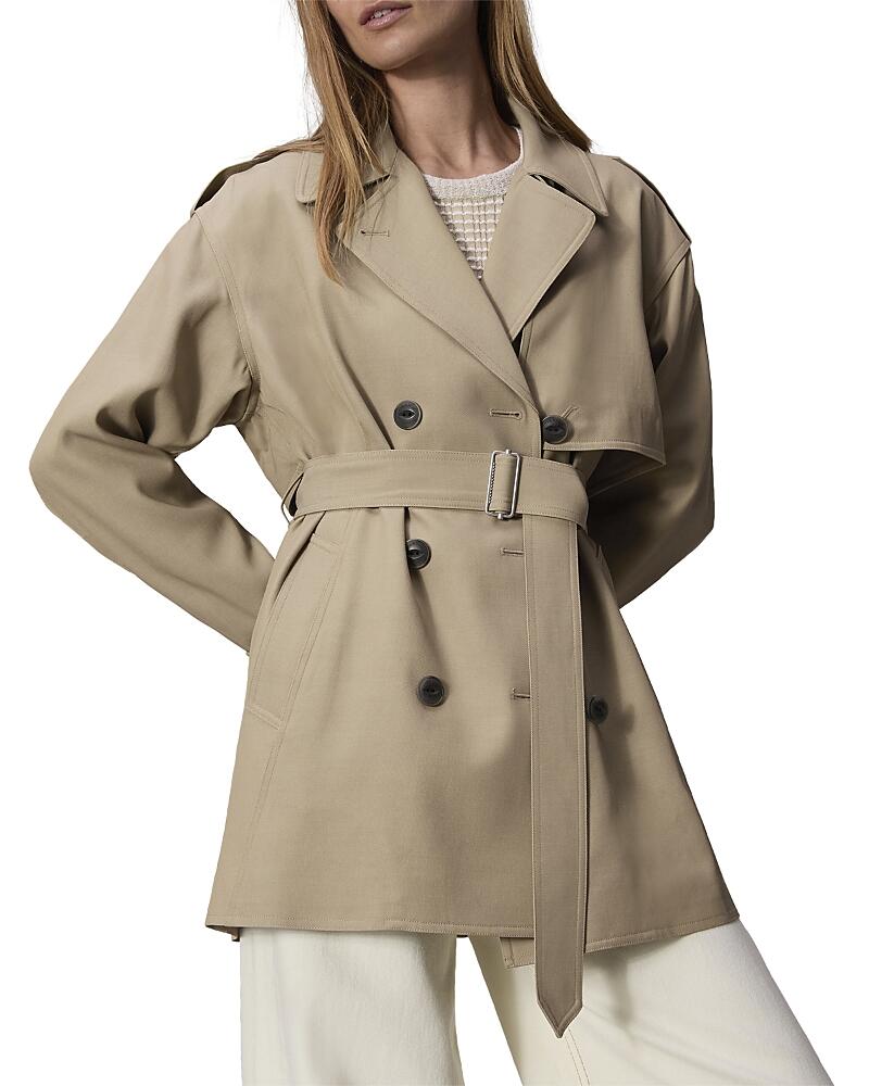 rag & bone Beverly Cropped Trench Coat Cover