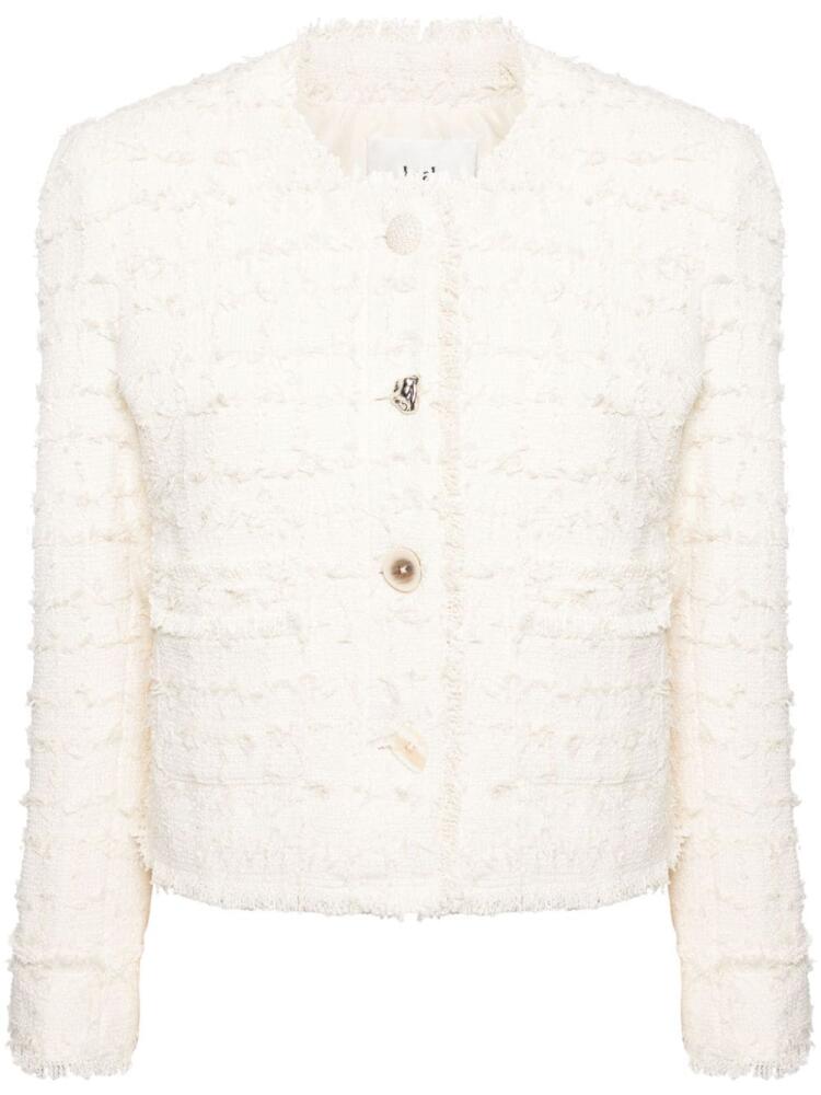 b+ab cropped tweed jacket - Neutrals Cover