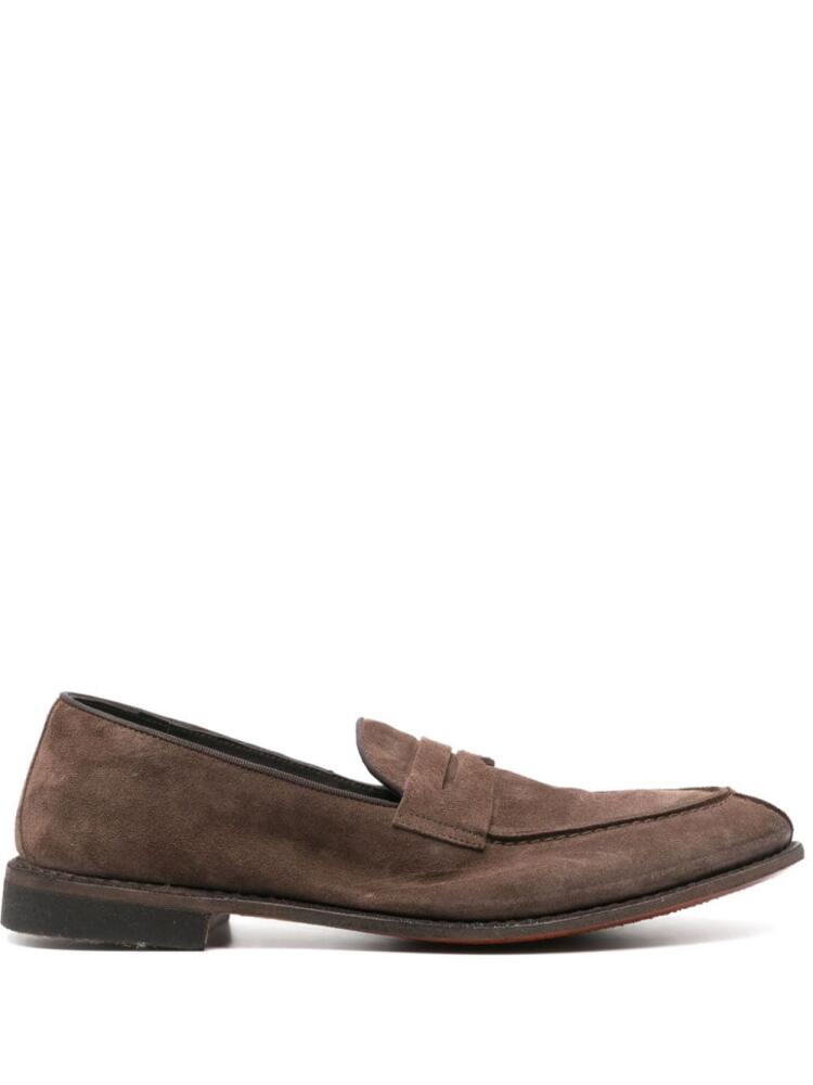 Alberto Fasciani Homer suede loafers - Brown Cover