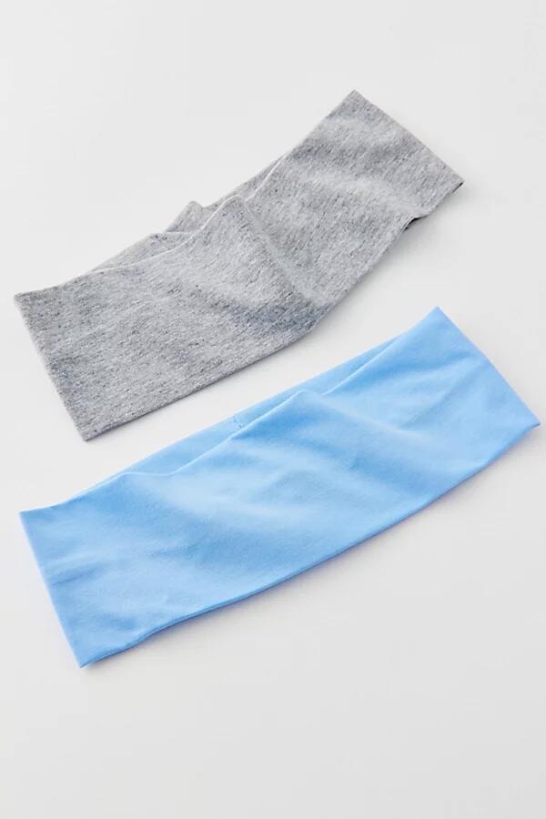 Soft & Stretchy Headband Set in Blue/Grey Cover