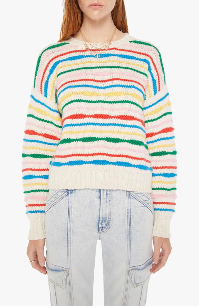 MOTHER The Jumper Wavy Stripe Sweater in Make Waves Cover