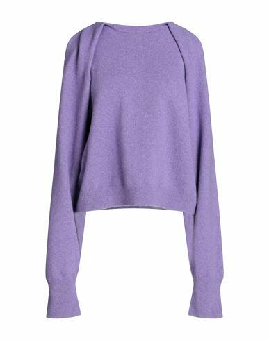 Tela Woman Sweater Purple Wool, Polyamide, Elastane Cover