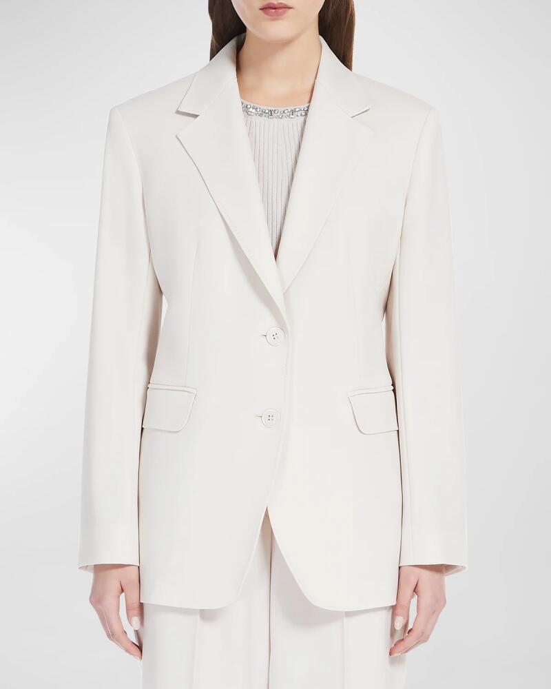 Max Mara Studio Magma Single-Breasted Pick Stitch Coat Cover