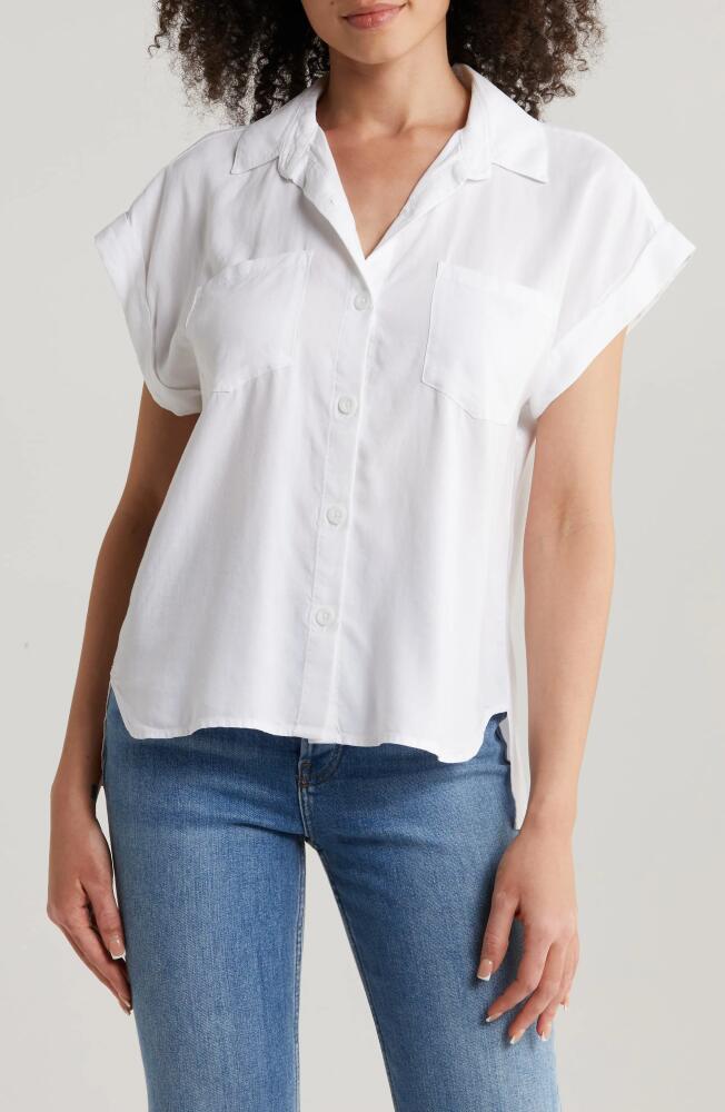 Bella Dahl Patch Pocket Button-Up Shirt in White Cover