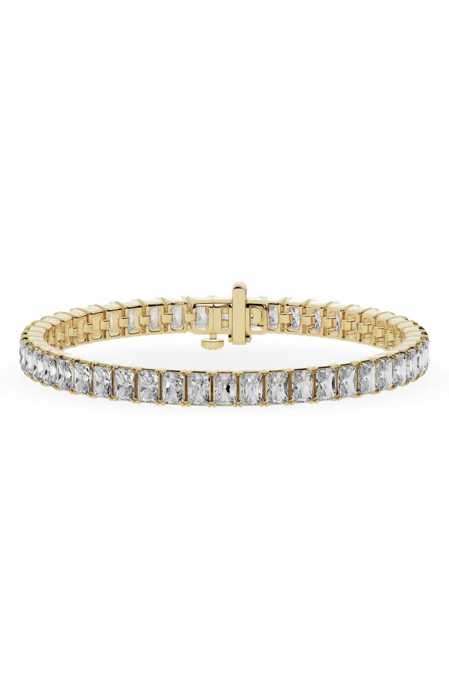 Jennifer Fisher 18K Gold Radiant Lab Created Diamond Tennis Bracelet - 9.6 ctw in 18K Yellow Gold Cover