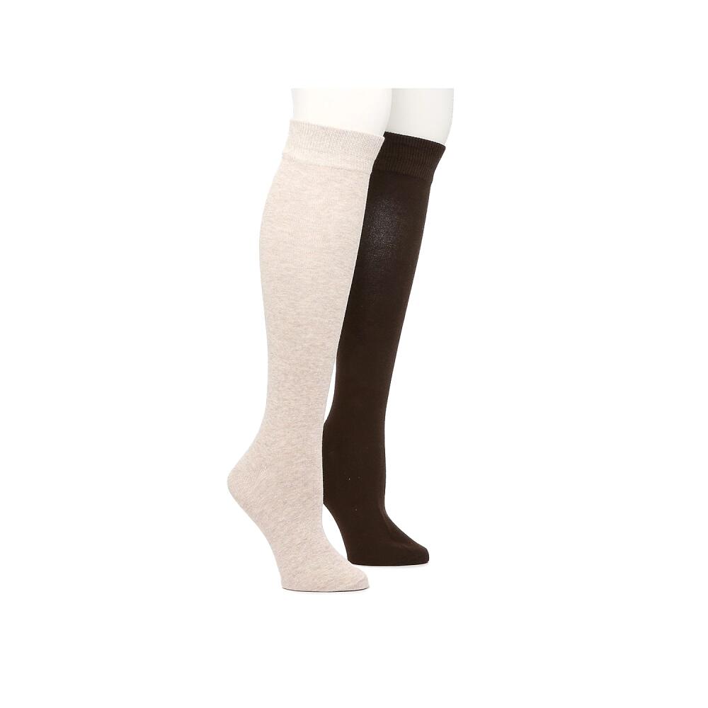 Kelly & Katie Flatknit Knee Socks 2 Pack | Women's | Off White Cover