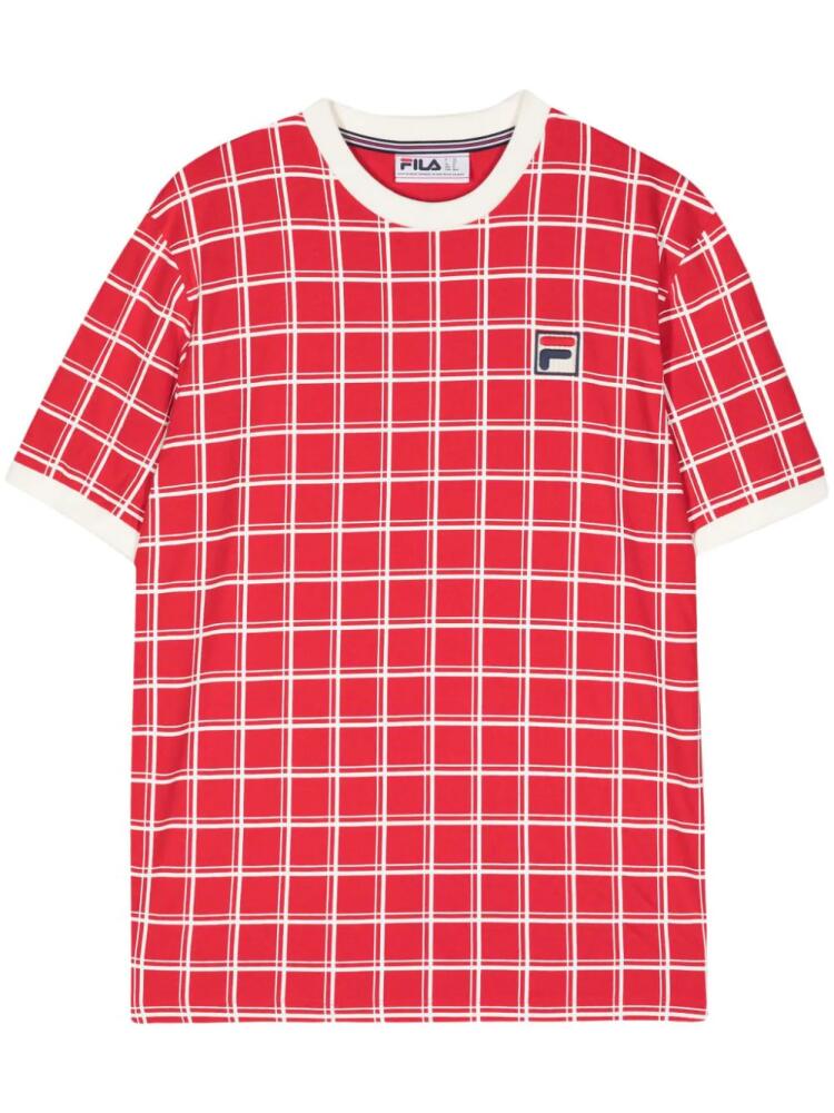 Fila Freddie checked T-shirt Cover