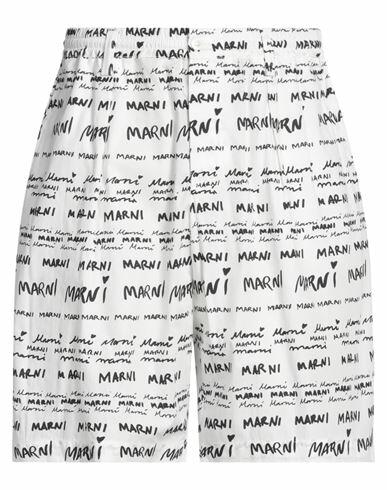 Marni Man Shorts & Bermuda Shorts White Cotton Cover