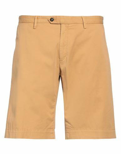 Trussardi Man Shorts & Bermuda Shorts Camel Cotton, Elastane Cover