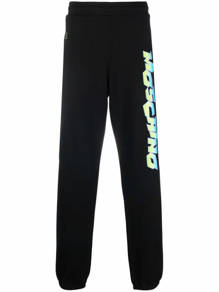 Moschino logo-print track pants - Black Cover