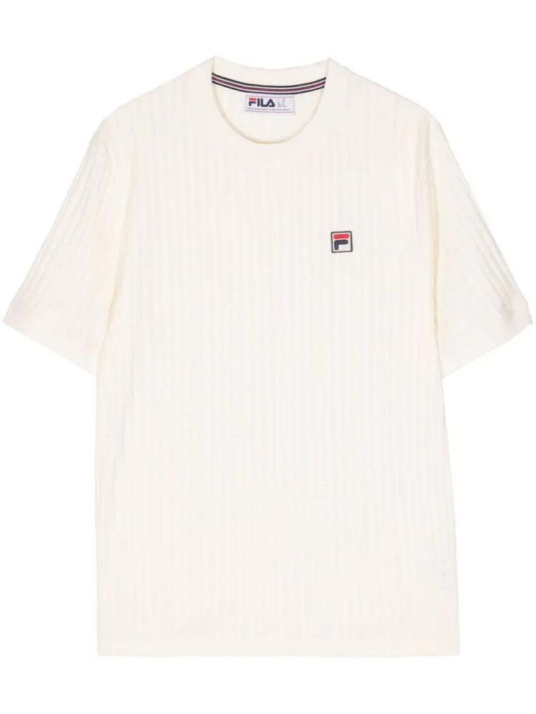 Fila Easton ribbed T-shirt - Neutrals Cover