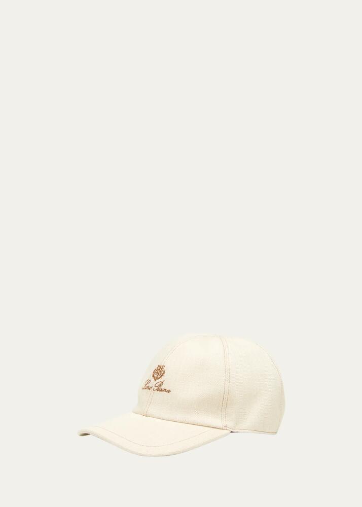 Loro Piana Men's Organic Cotton Embroidered My Baseball Cap Cover