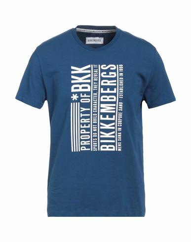 Bikkembergs Man T-shirt Blue Cotton, Elastane Cover