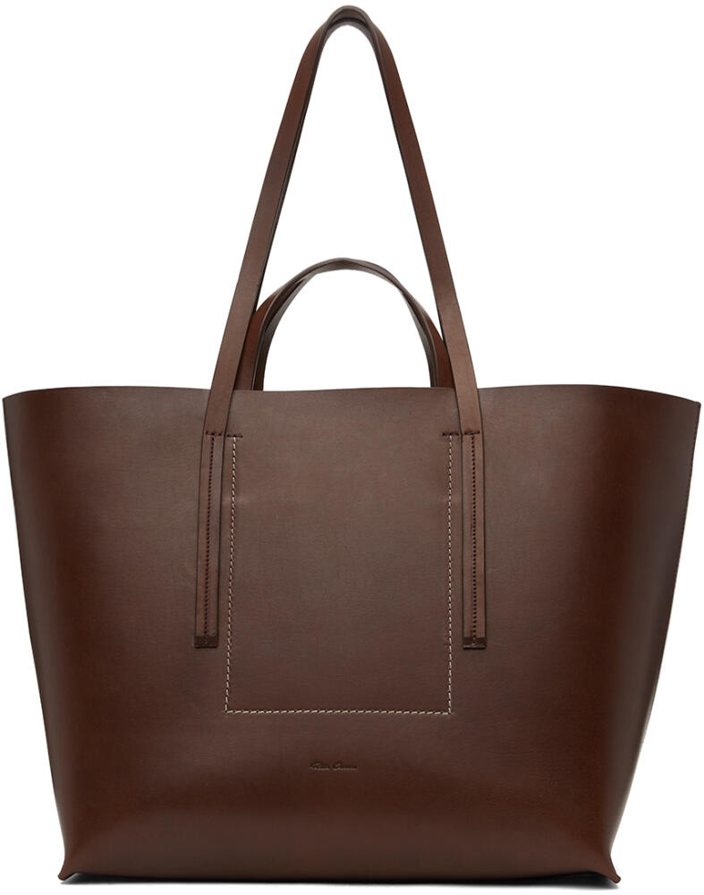 Rick Owens Brown Porterville Shopper Tote Cover