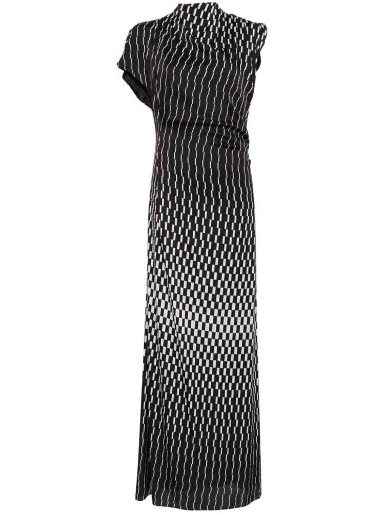 TOVE June silk maxi dress - Black Cover