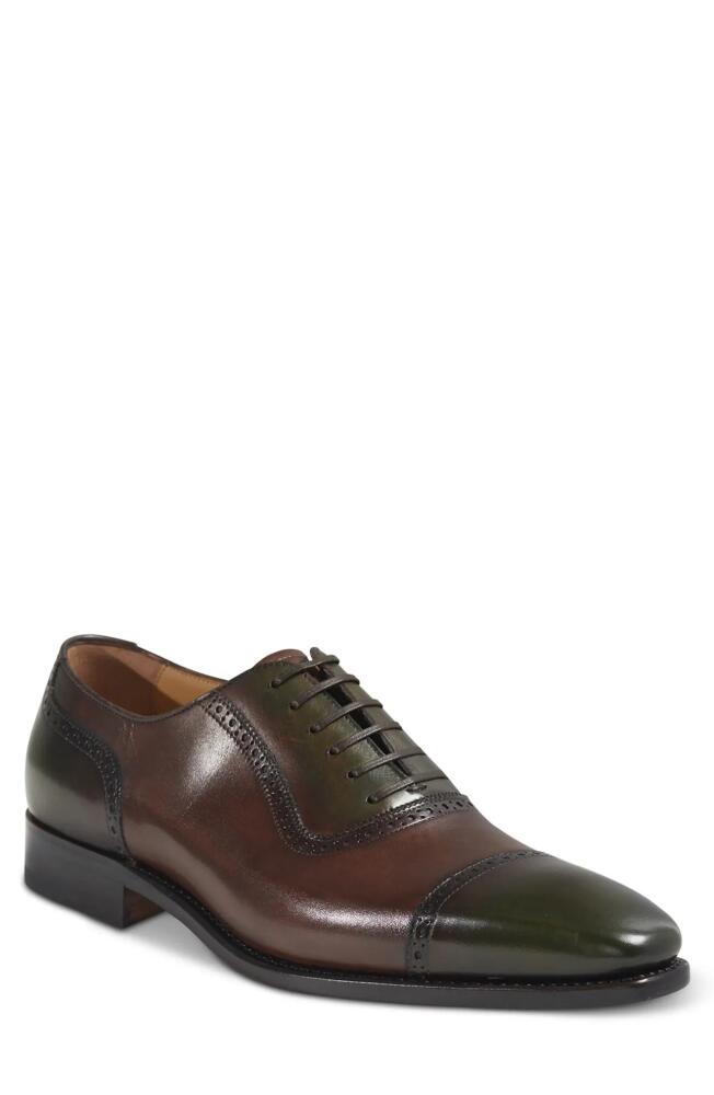 Paul Stuart Geneva Cap Toe Oxford in Mahogany Cover