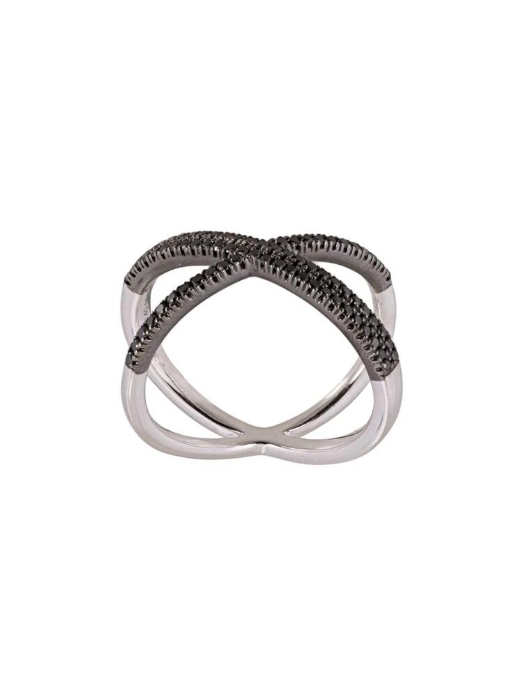 ALINKA 'KATIA' super fine double cross over ring - Metallic Cover