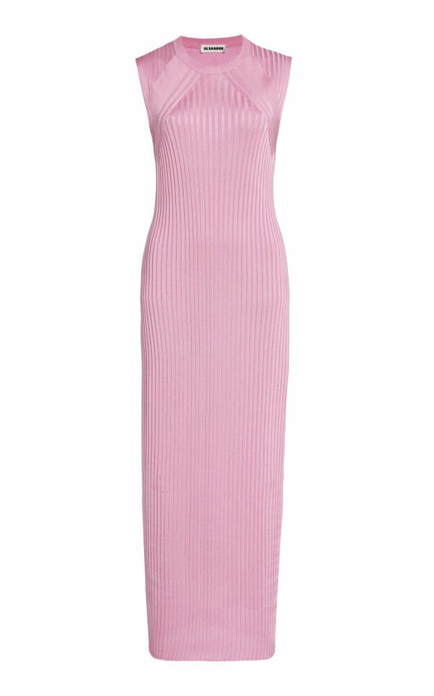 Jil Sander - Pleated Sleeveless Maxi Dress - Pink Cover