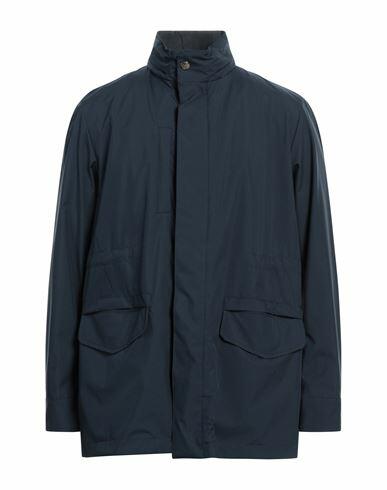 Kired Man Jacket Midnight blue Polyester, Polyurethane Cover