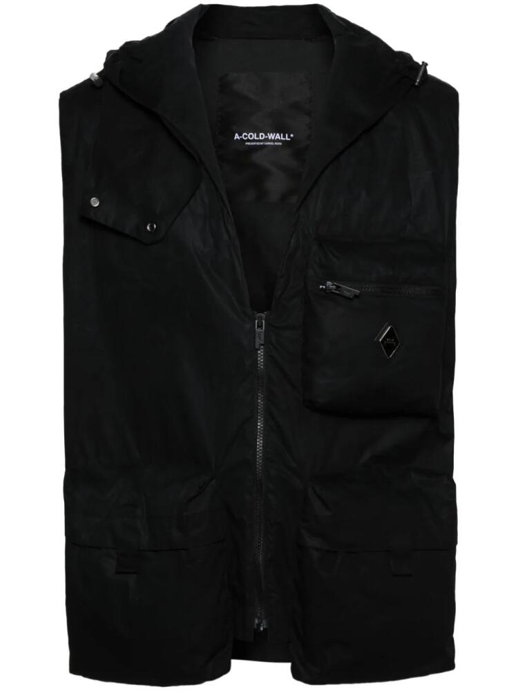 A-COLD-WALL* Modular logo-plaque gilet - Black Cover