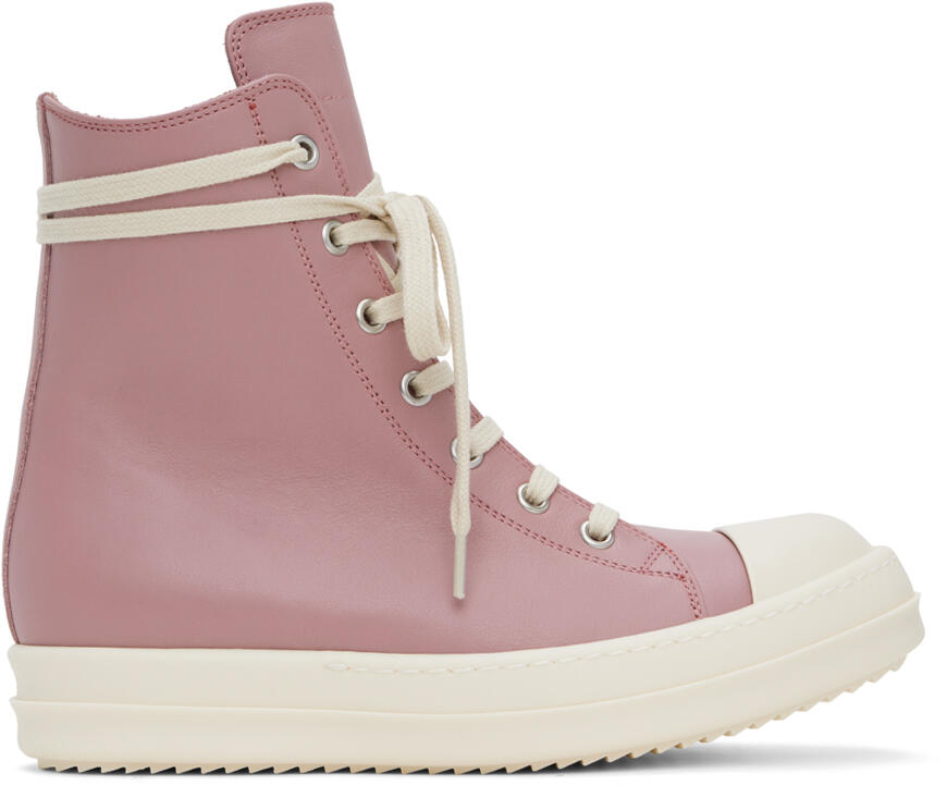 Rick Owens Pink High Sneakers Cover