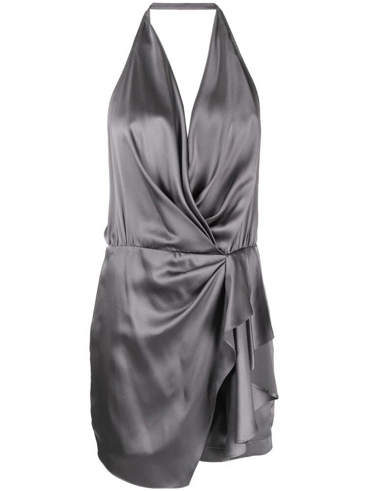 Michelle Mason side gathered-detail dress - Grey Cover