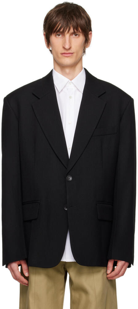 Alexander Wang Black Notched Lapel Blazer Cover