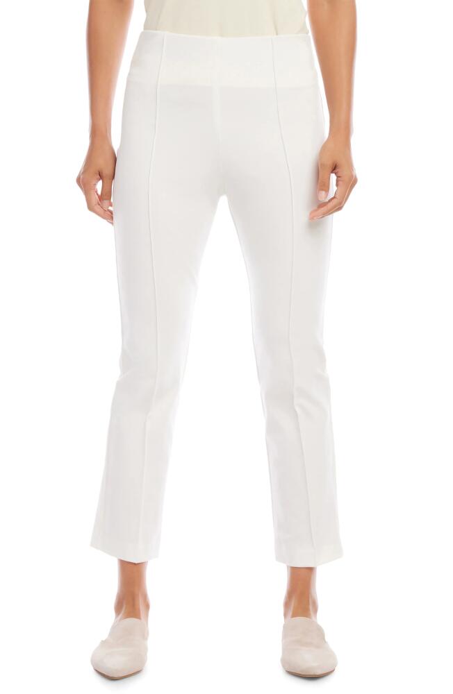 Karen Kane Pintuck Crop Pants in Off White Cover