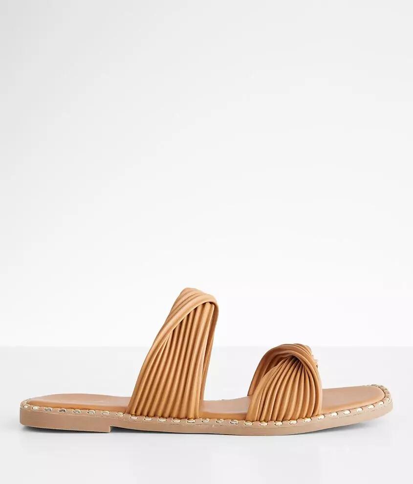 Qupid Indigo Twisted Sandal Cover