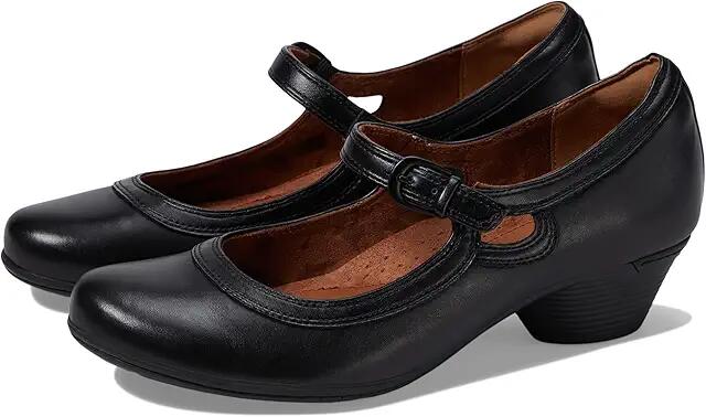 Cobb Hill Laurel Mary Jane (Black Leather) Women's Shoes Cover