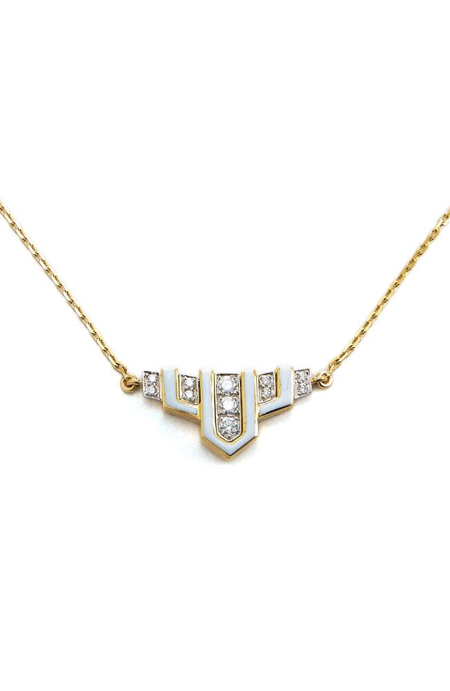 David Webb Motif Scape Pendant Necklace in Yellow Gold Cover