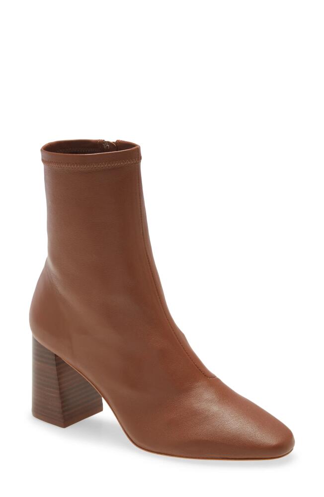 Loeffler Randall Elise Stretch Leather Bootie in Acorn Cover