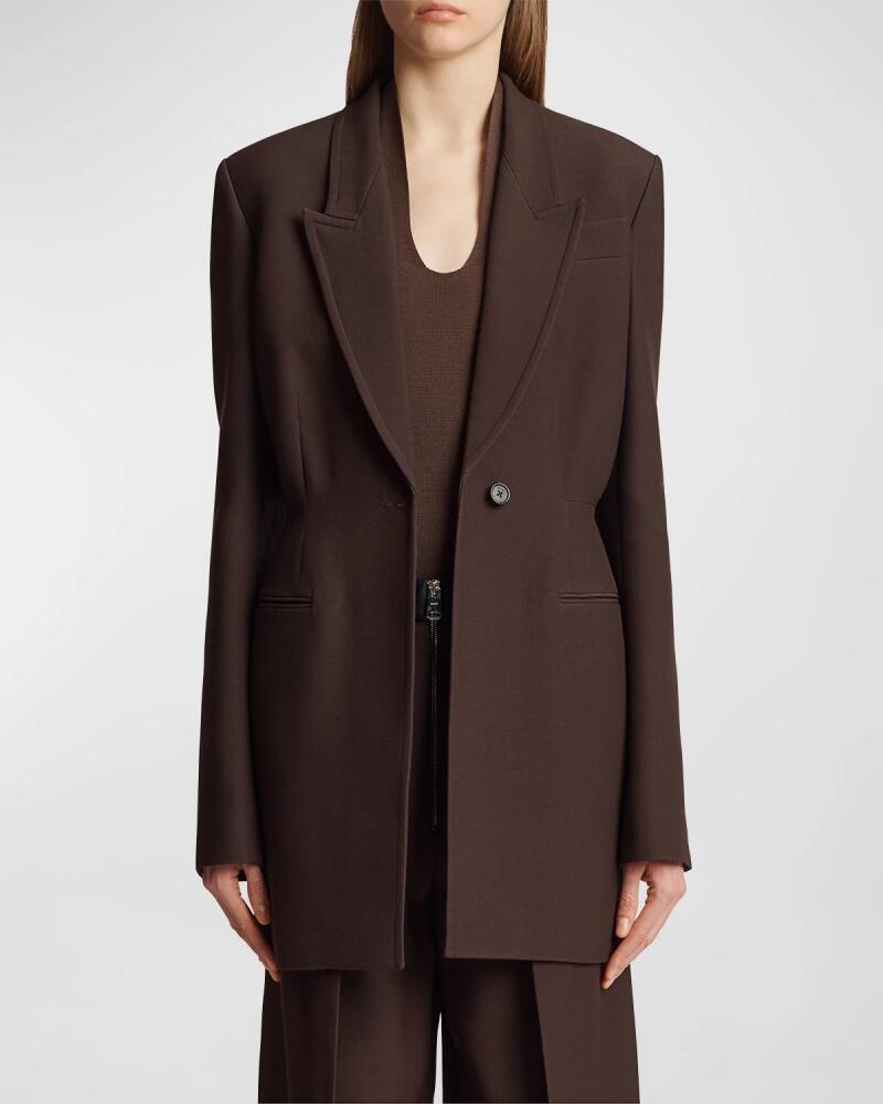 Khaite Beckett Long Blazer Jacket Cover