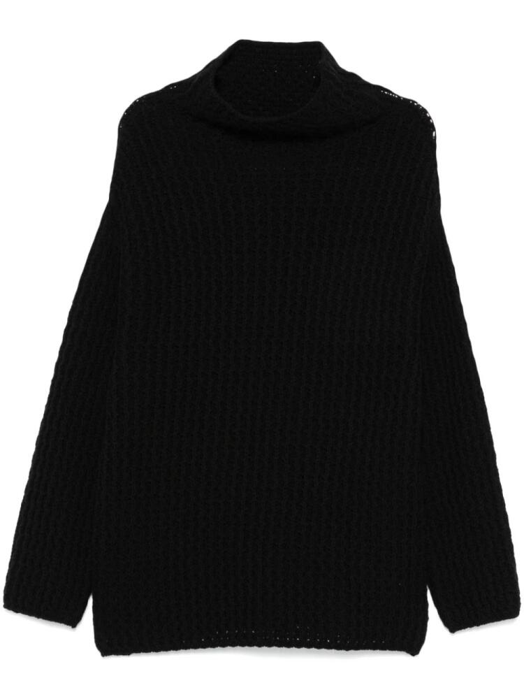 Forme D'expression chunky ribbed-knit sweater - Black Cover