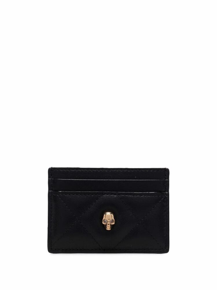 Alexander McQueen skull-stud card holder - Black Cover