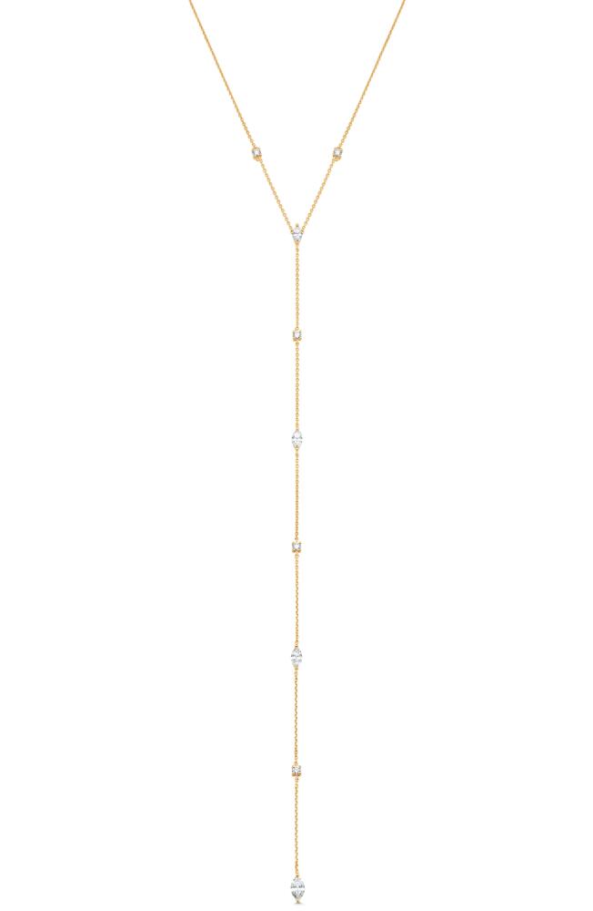 Sara Weinstock Purity Diamond Station Y-Necklace in 18K Yellow Gold Cover