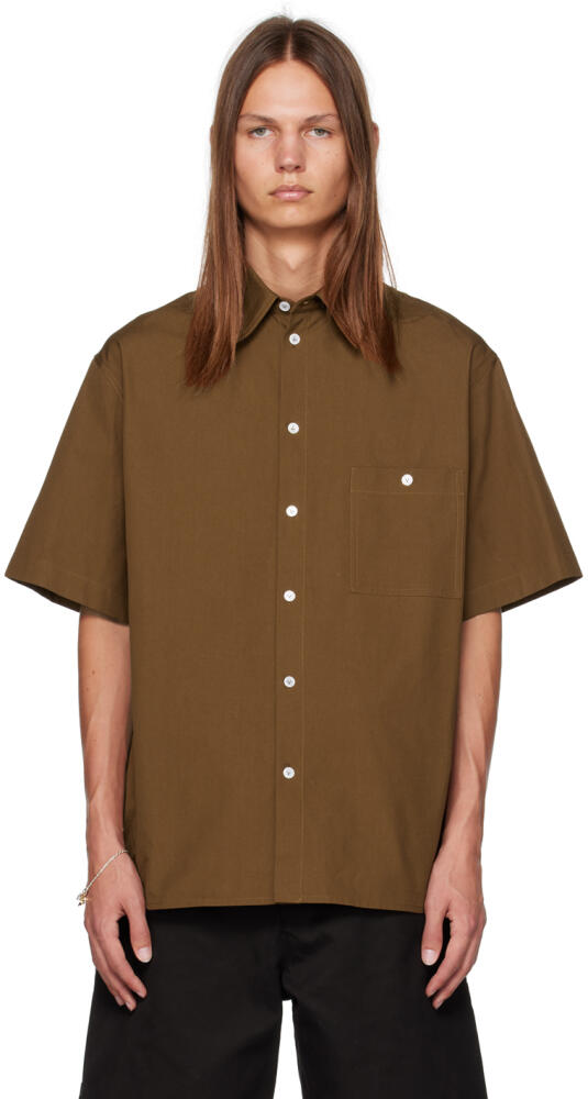 Bottega Veneta Brown Buttoned Shirt Cover