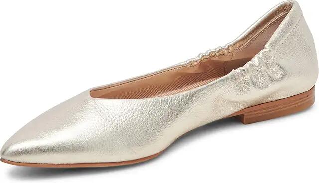 Dolce Vita Nadav (Platinum Metallic Leather) Women's Flat Shoes Cover