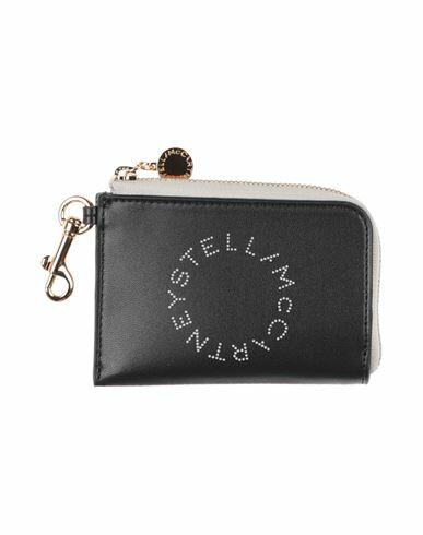 Stella Mccartney Woman Document holder Black Textile fibers Cover