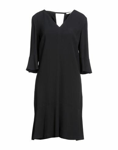 Seventy Sergio Tegon Woman Mini dress Black Acetate, Viscose Cover