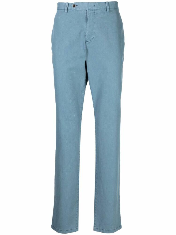 Man On The Boon. cotton chino trousers - Blue Cover