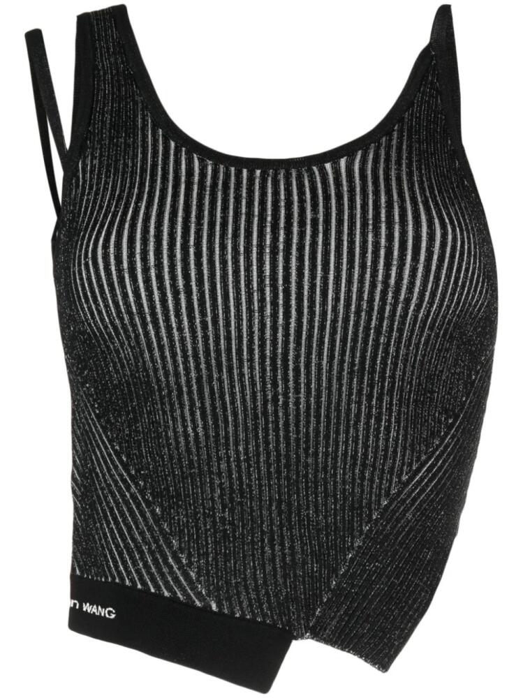 Feng Chen Wang asymmetric vest top - Black Cover